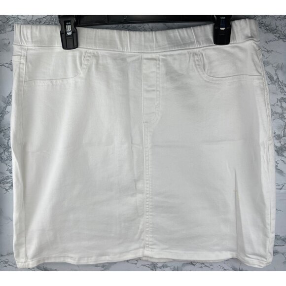 Style & Co. Womens XL White Denim Skirt Pull-On Style - Picture 1 of 10